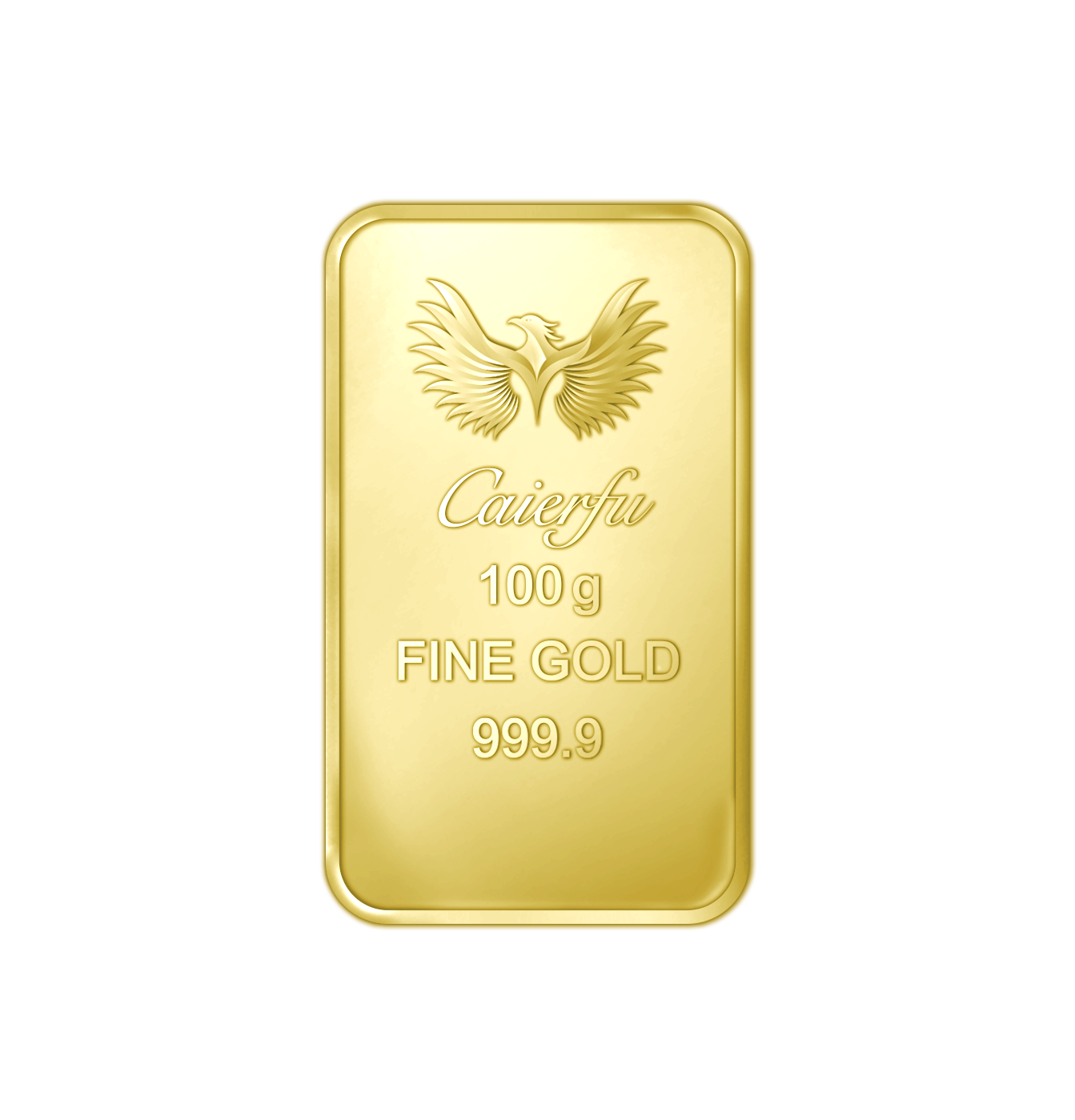 100g fine gold bar — CAIERFU
